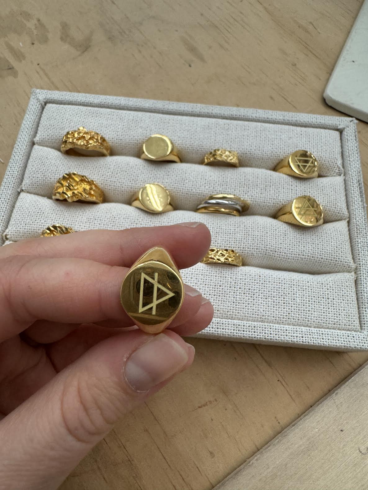 Gold Plated Brass Rings - These Hands Makers Collective