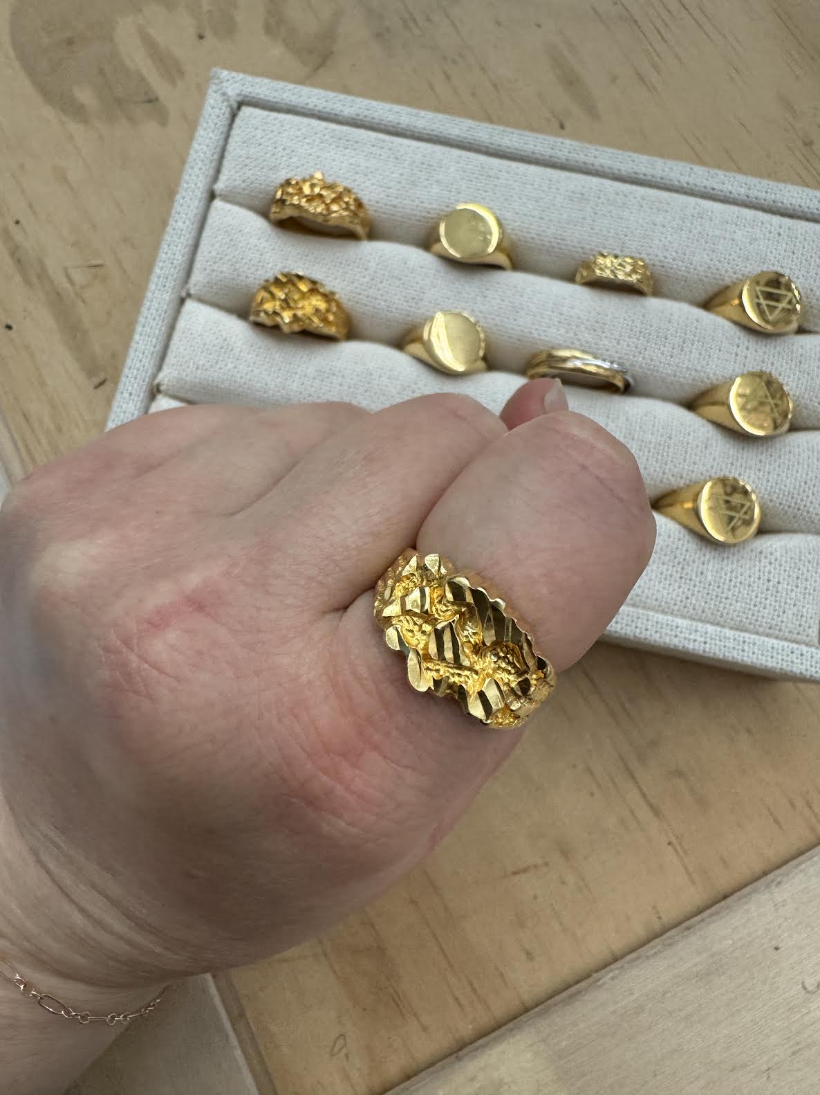 Gold Plated Brass Rings - These Hands Makers Collective