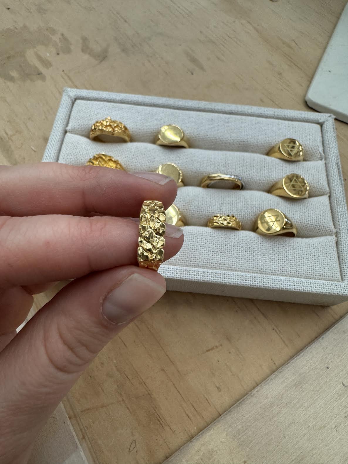 Gold Plated Brass Rings - These Hands Makers Collective