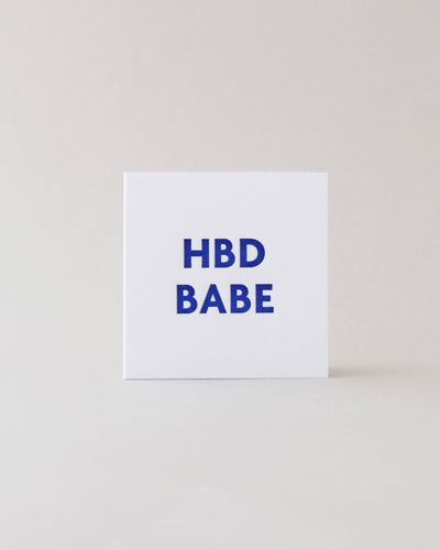 HBD Babe Mini Card - These Hands Makers Collective