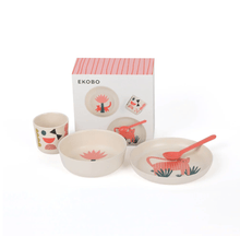 Load image into Gallery viewer, Illustrated Bamboo Dish Set for Kids - These Hands Makers Collective