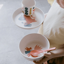 Load image into Gallery viewer, Illustrated Bamboo Dish Set for Kids - These Hands Makers Collective