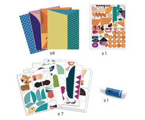 Inspired by Pablo Picasso Heads Sticker Kit - These Hands Makers Collective