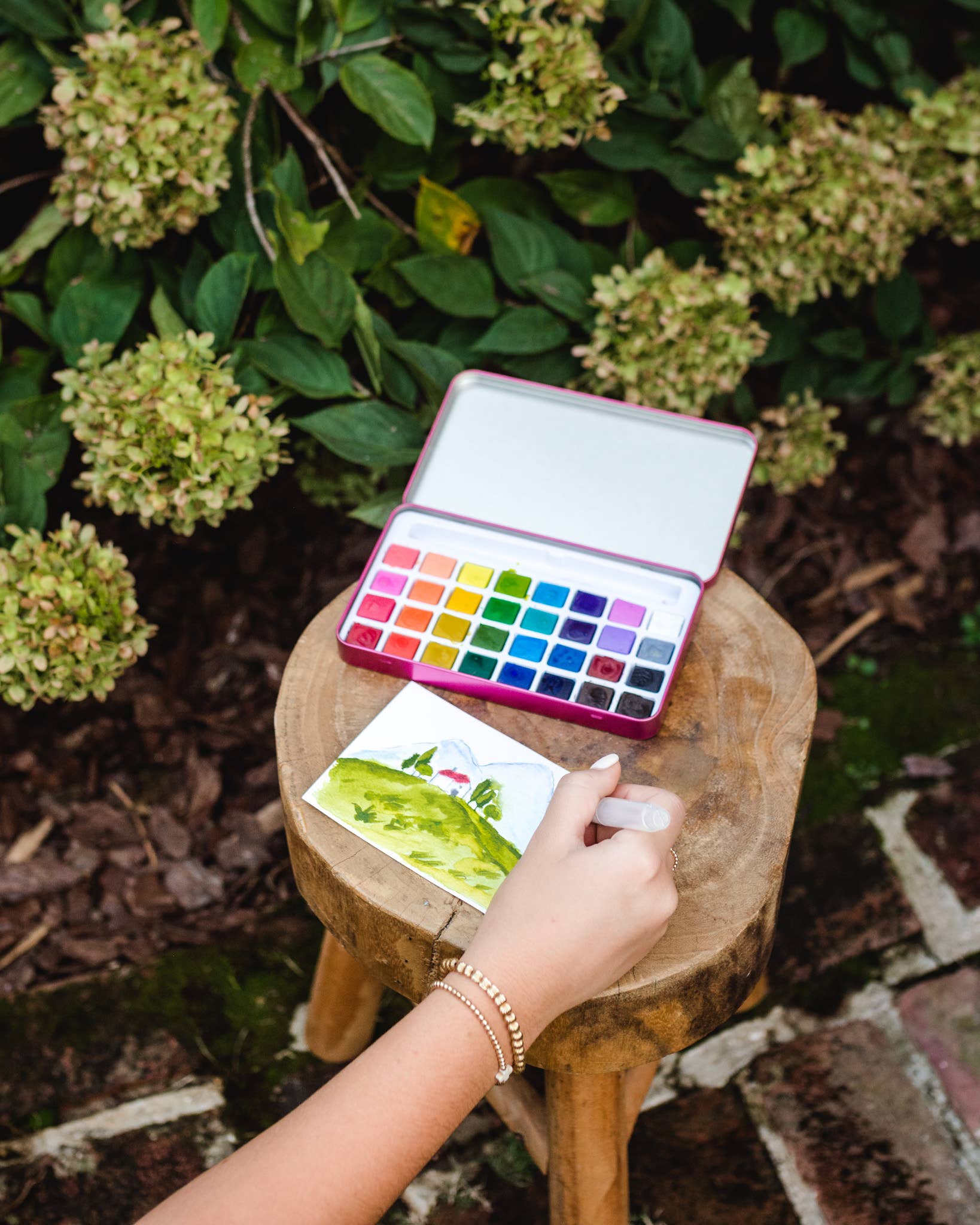 Italian Fields watercolor painting kit - These Hands Makers Collective