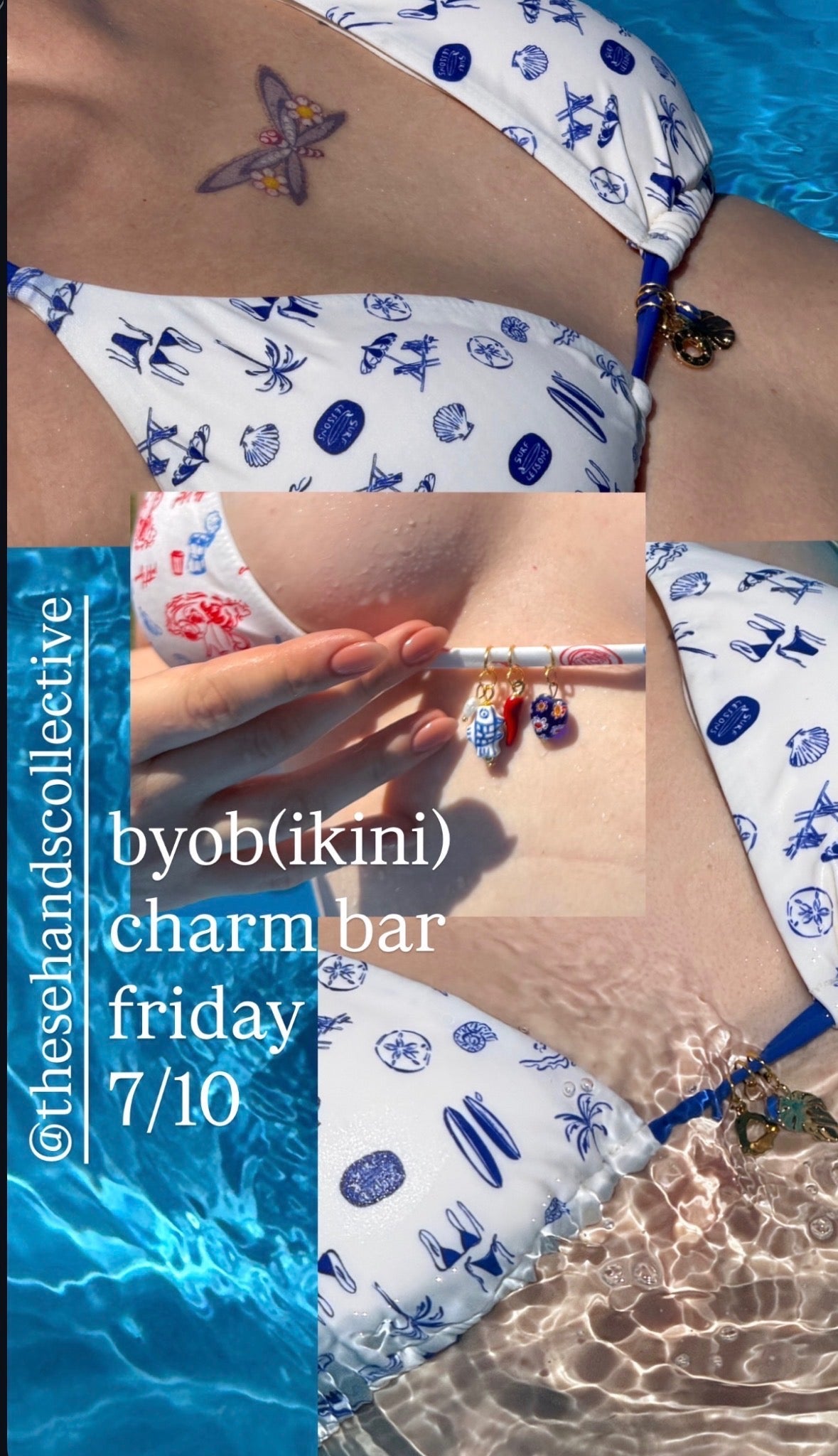JUL 10th - BYOB (Bring your own Bikini) Charm Bar - These Hands Makers Collective
