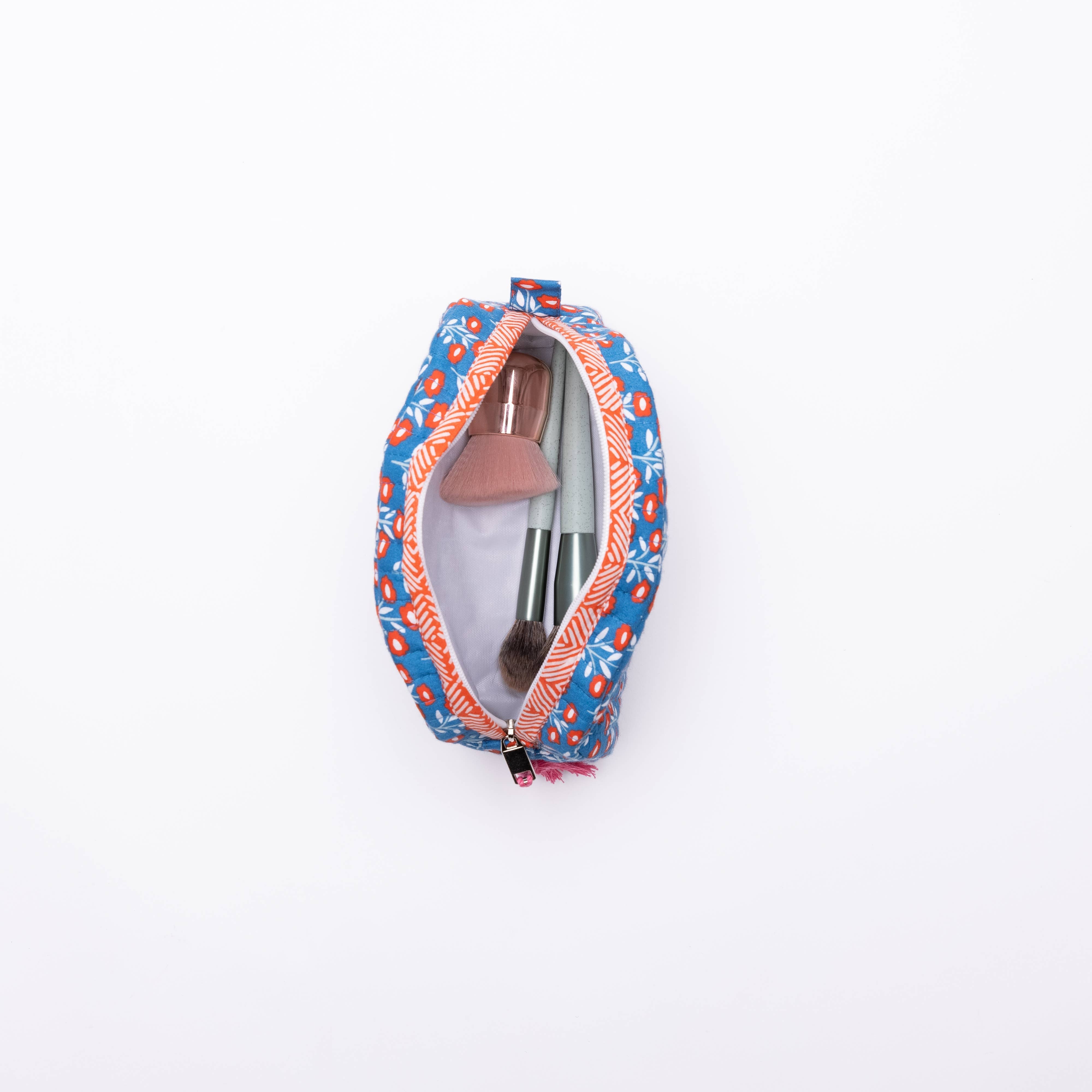Juliet Small Quilted Scallop Zipper Pouch - These Hands Makers Collective