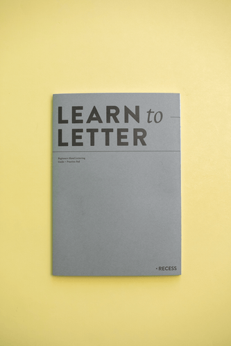 Learn To Letter Notebook: Charcoal - These Hands Makers Collective