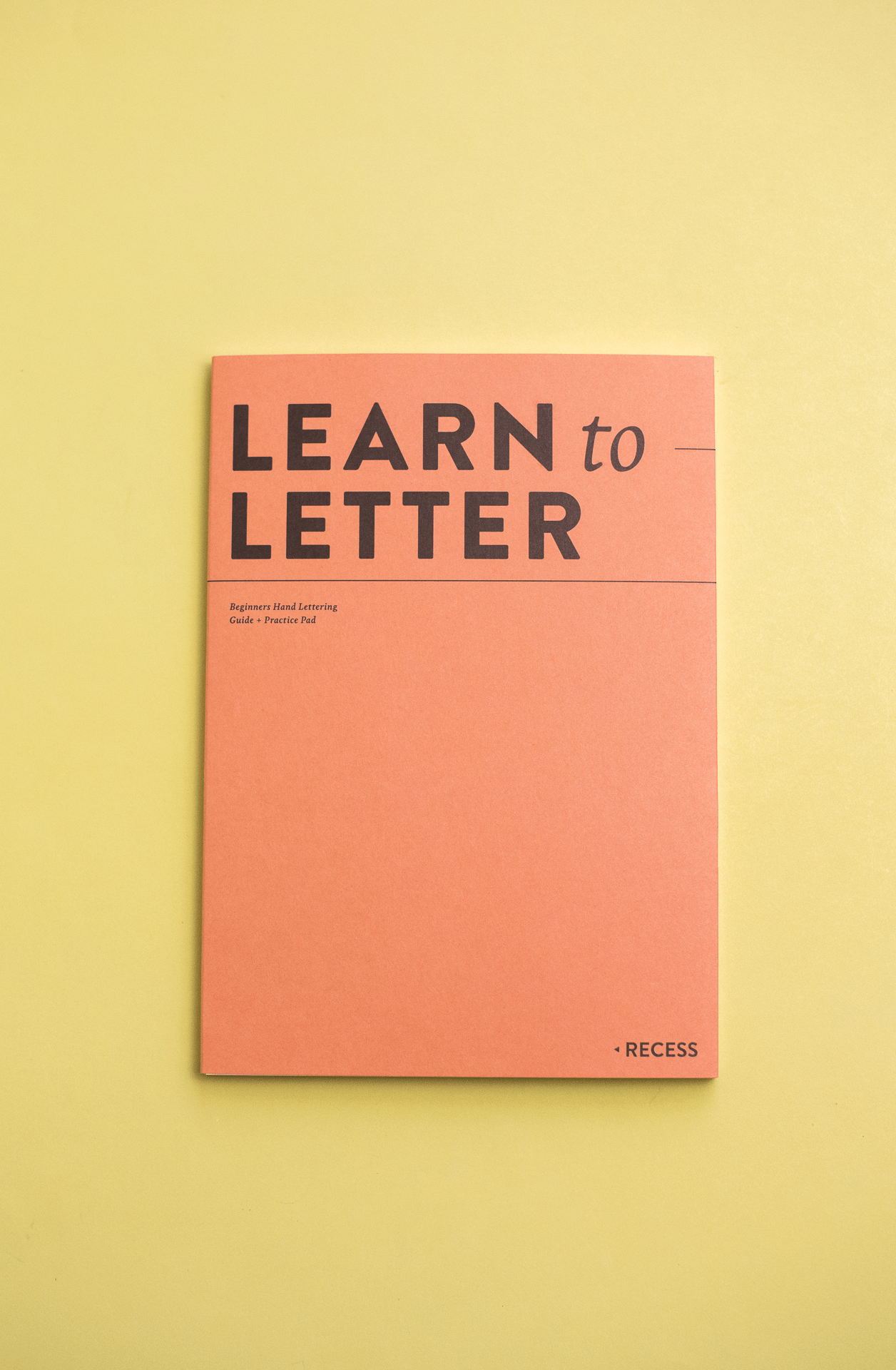 Learn To Letter Notebook: Coral - These Hands Makers Collective