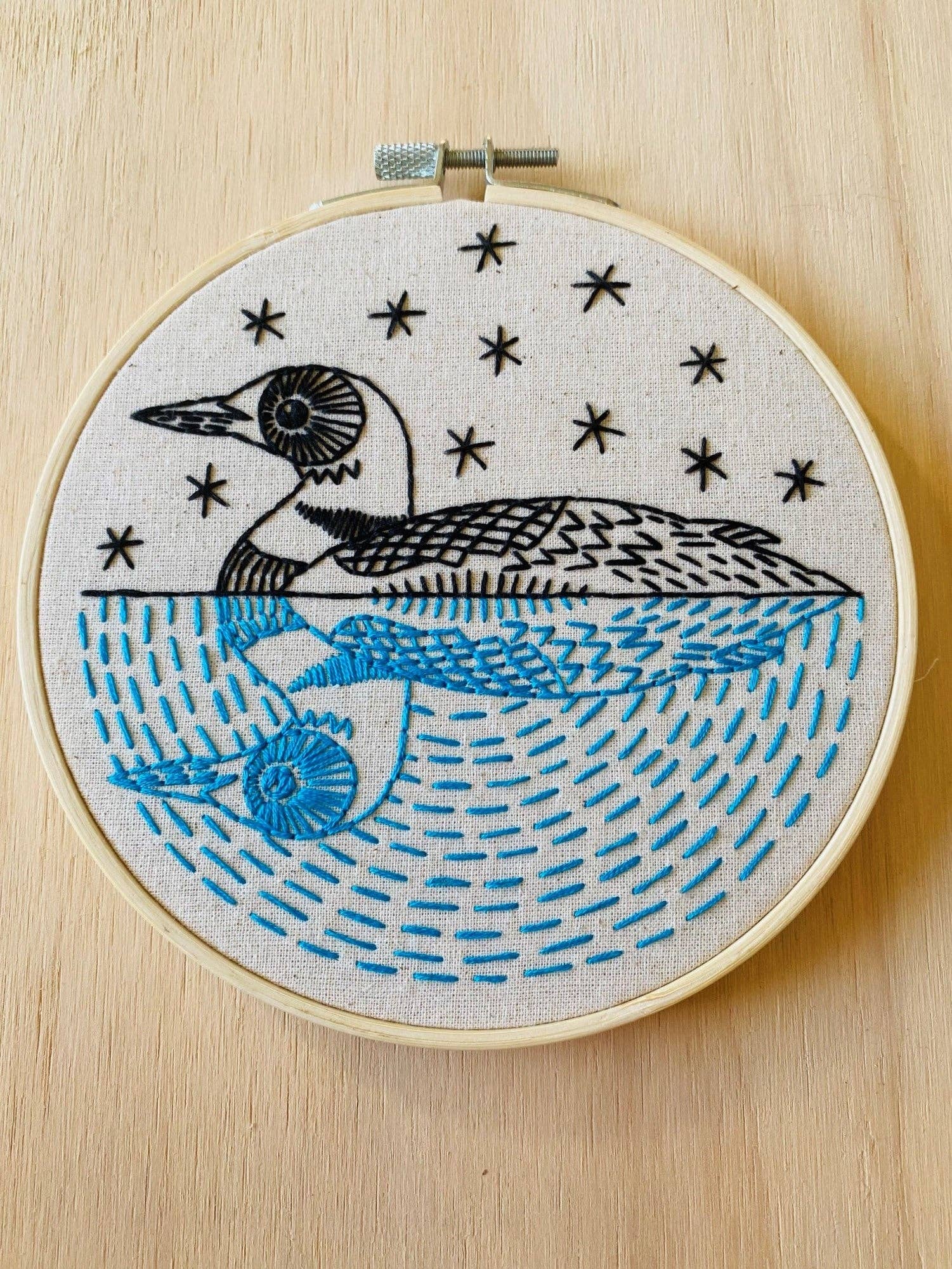 Loon Complete Embroidery Kit - These Hands Makers Collective