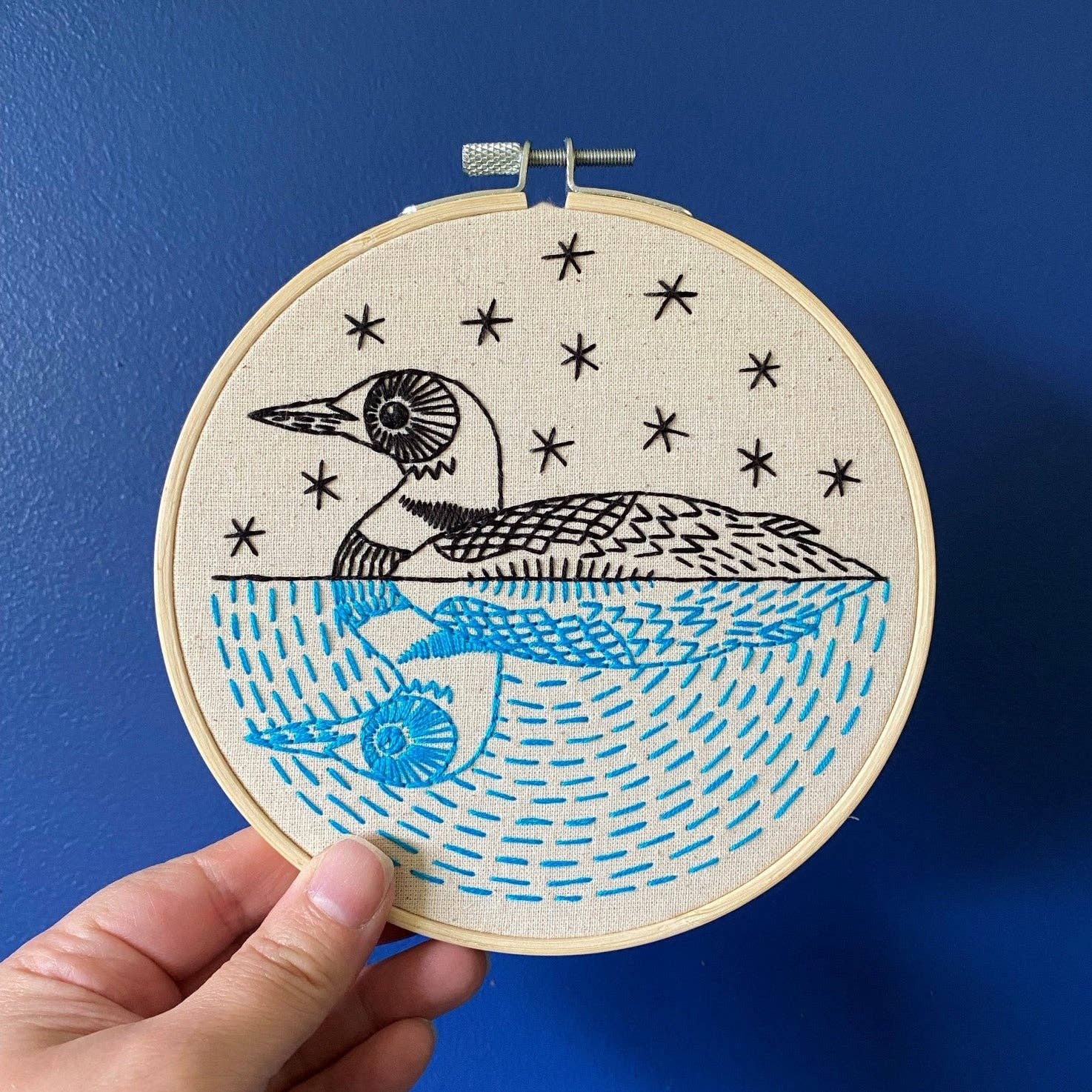 Loon Complete Embroidery Kit - These Hands Makers Collective