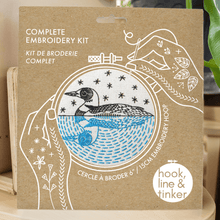Load image into Gallery viewer, Loon Complete Embroidery Kit - These Hands Makers Collective