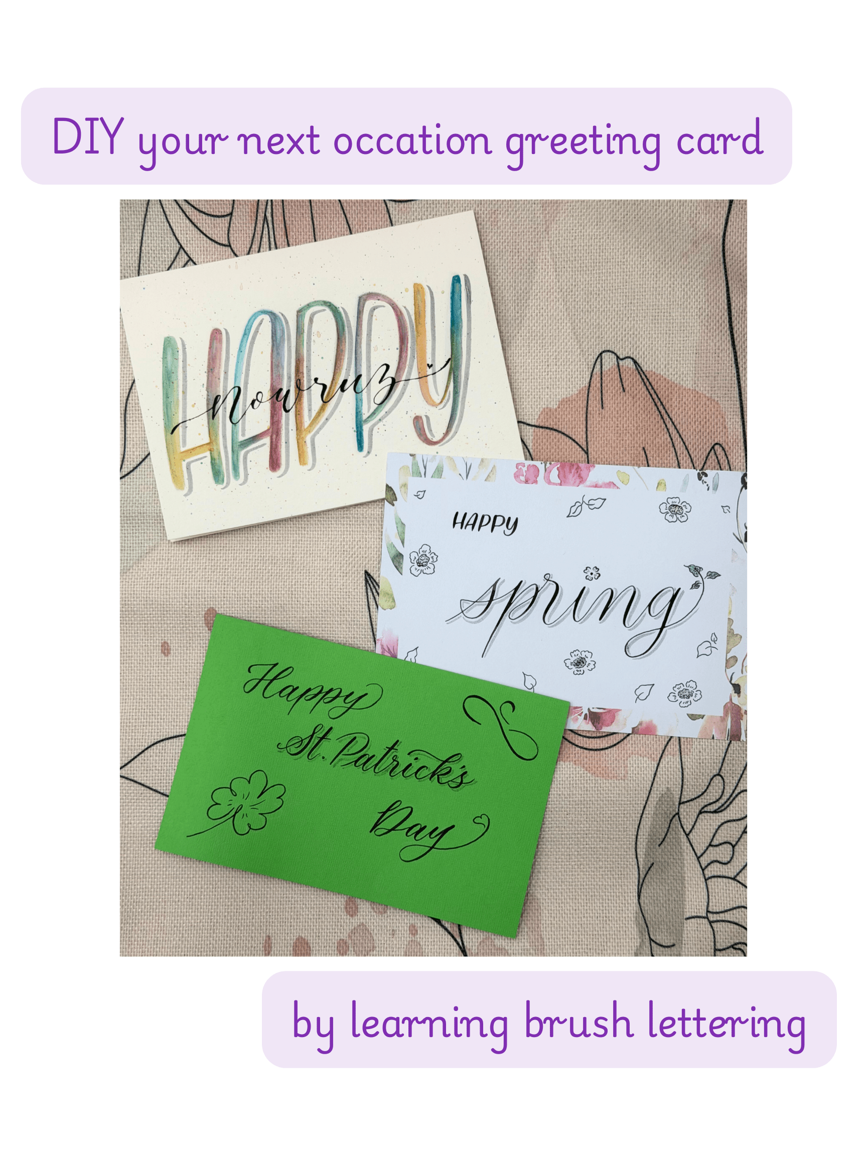 MAR 14th IN - PERSON - Calligraphy Club: Spring Card Edition - These Hands Makers Collective