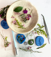 Load image into Gallery viewer, MAR 22nd - IN PERSON - Spring Bloom Pendants in Silver Metal Clay - These Hands Makers Collective