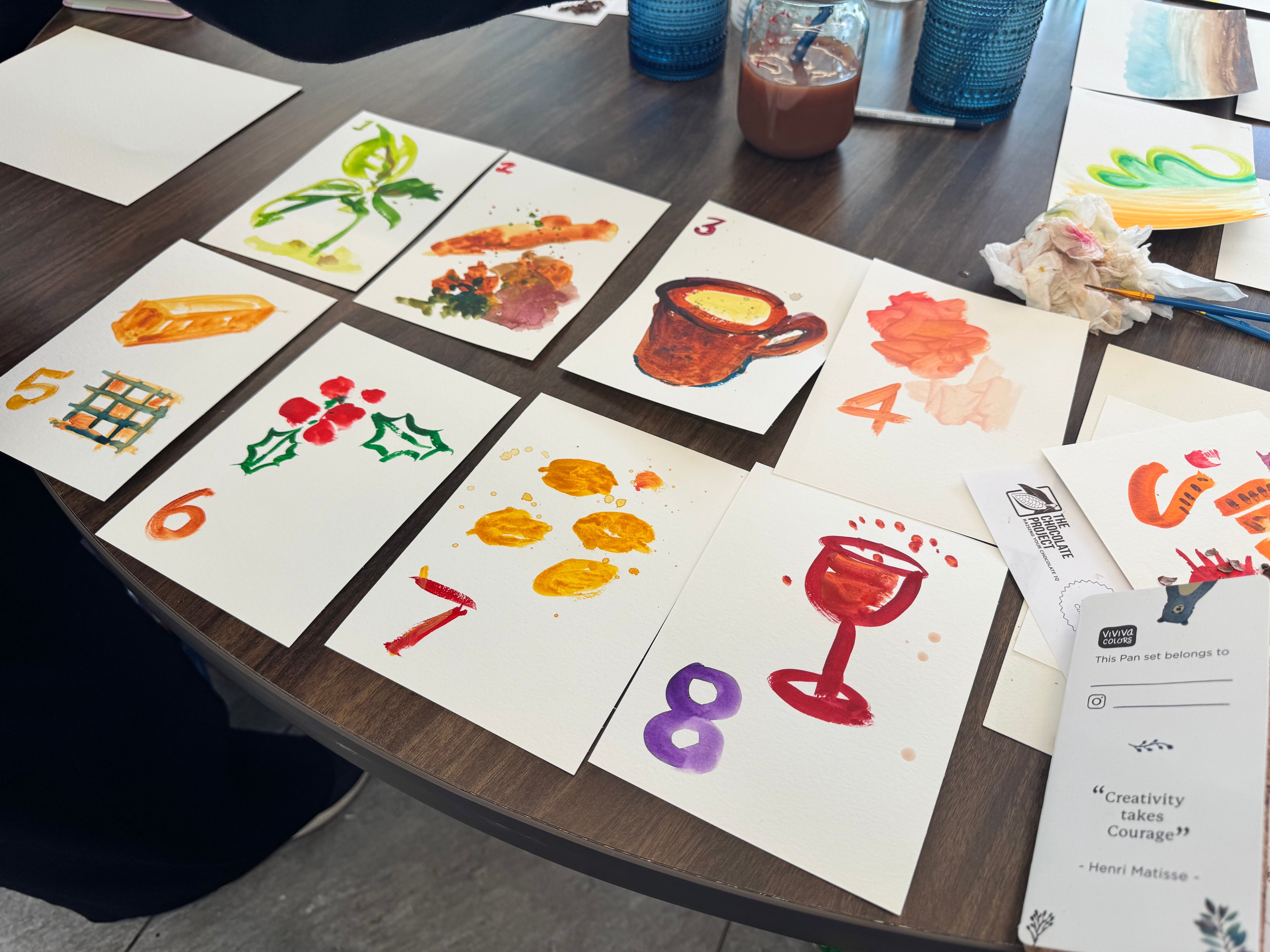 May 16th - Chocolate Tasting & Watercolor Painting with Your Senses - These Hands Makers Collective