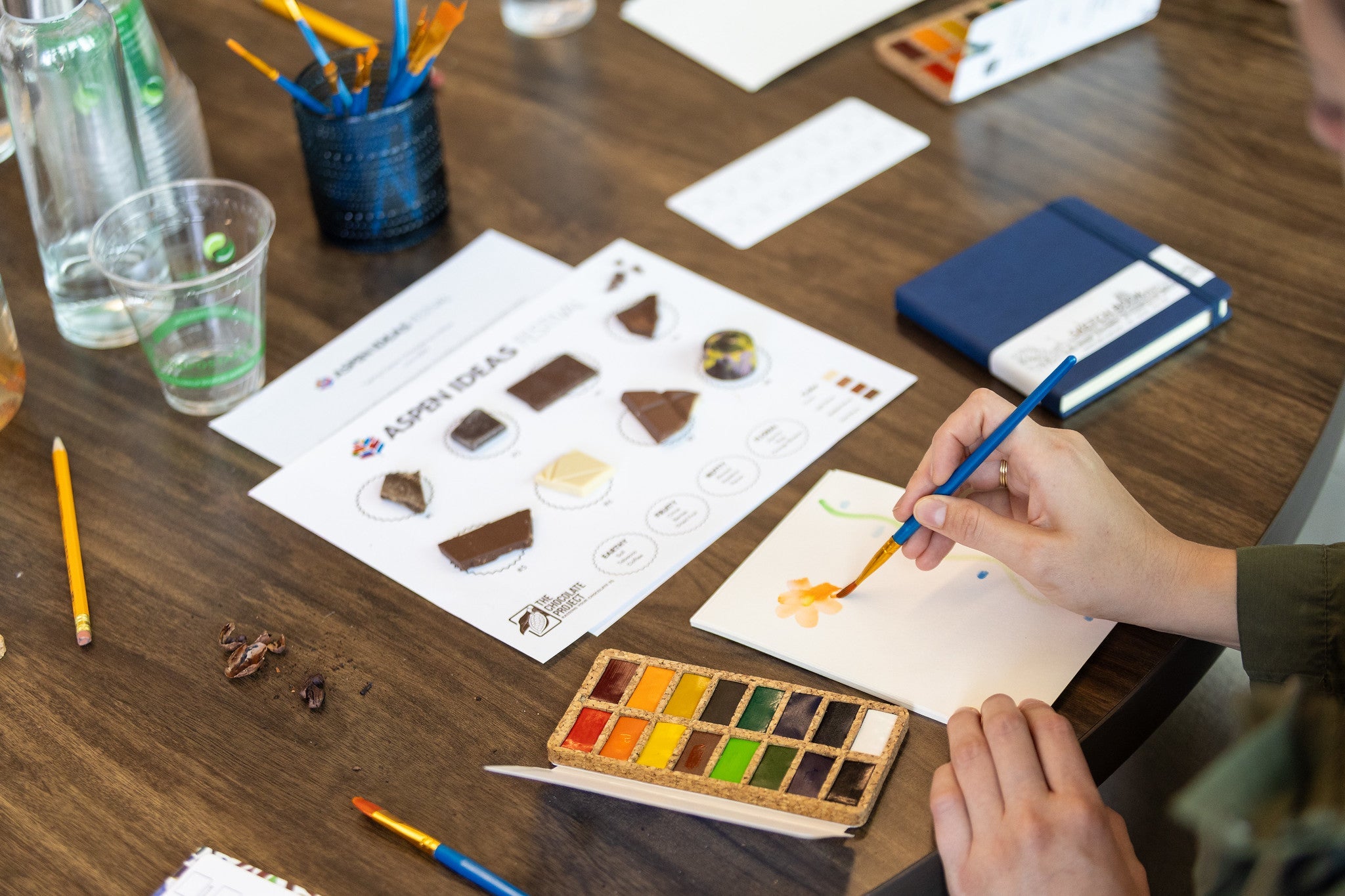 May 16th - Chocolate Tasting & Watercolor Painting with Your Senses - These Hands Makers Collective