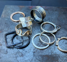 Load image into Gallery viewer, May 17 - Silversmithing Studio: Make Your Own Stacking Rings - These Hands Makers Collective