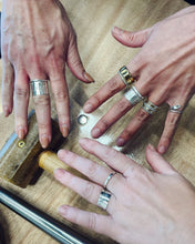 Load image into Gallery viewer, May 17 - Silversmithing Studio: Make Your Own Stacking Rings - These Hands Makers Collective