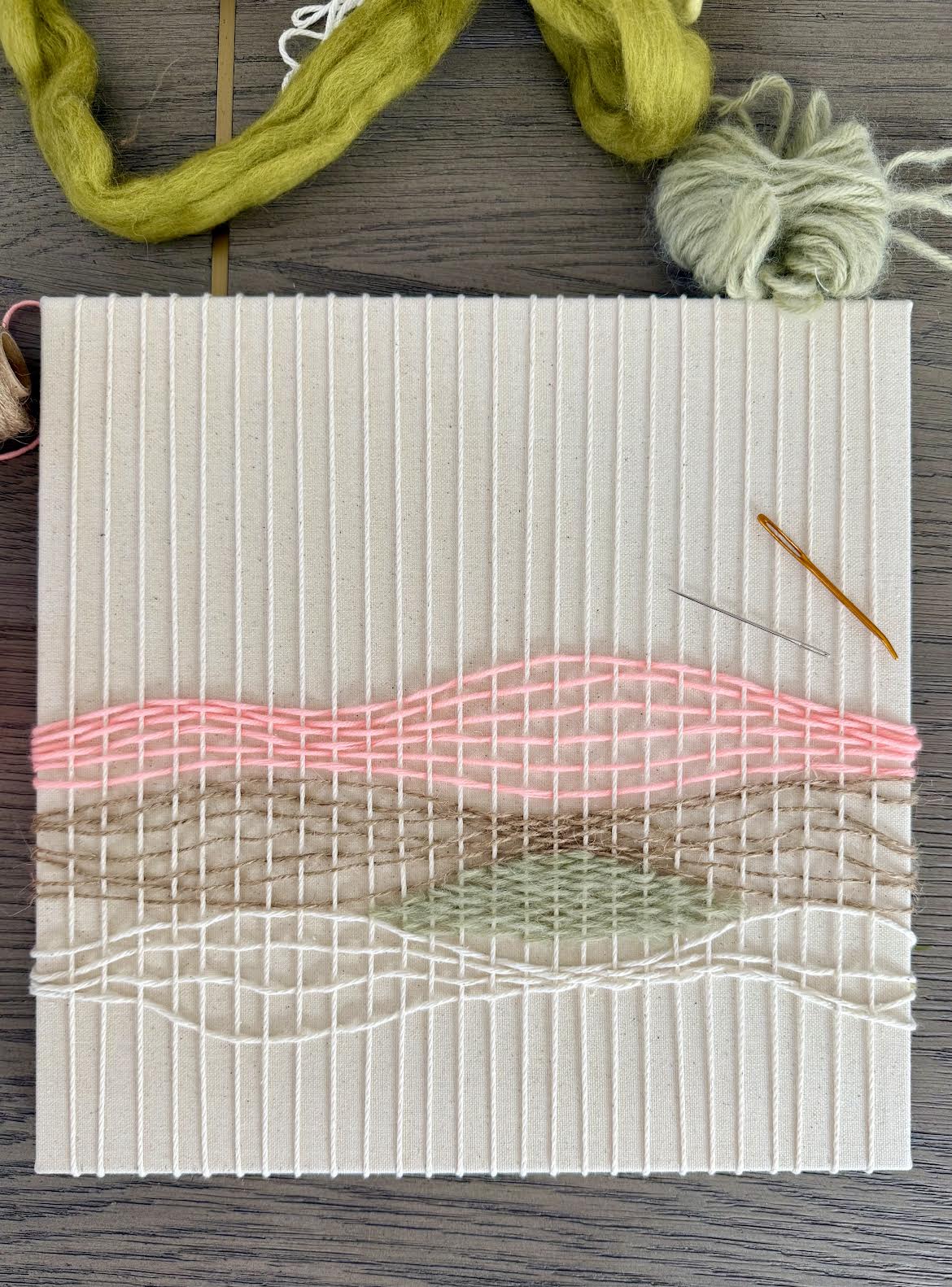 MAY 18th IN - PERSON - Weave Over Raw Canvas with Mirina Moloney - These Hands Makers Collective