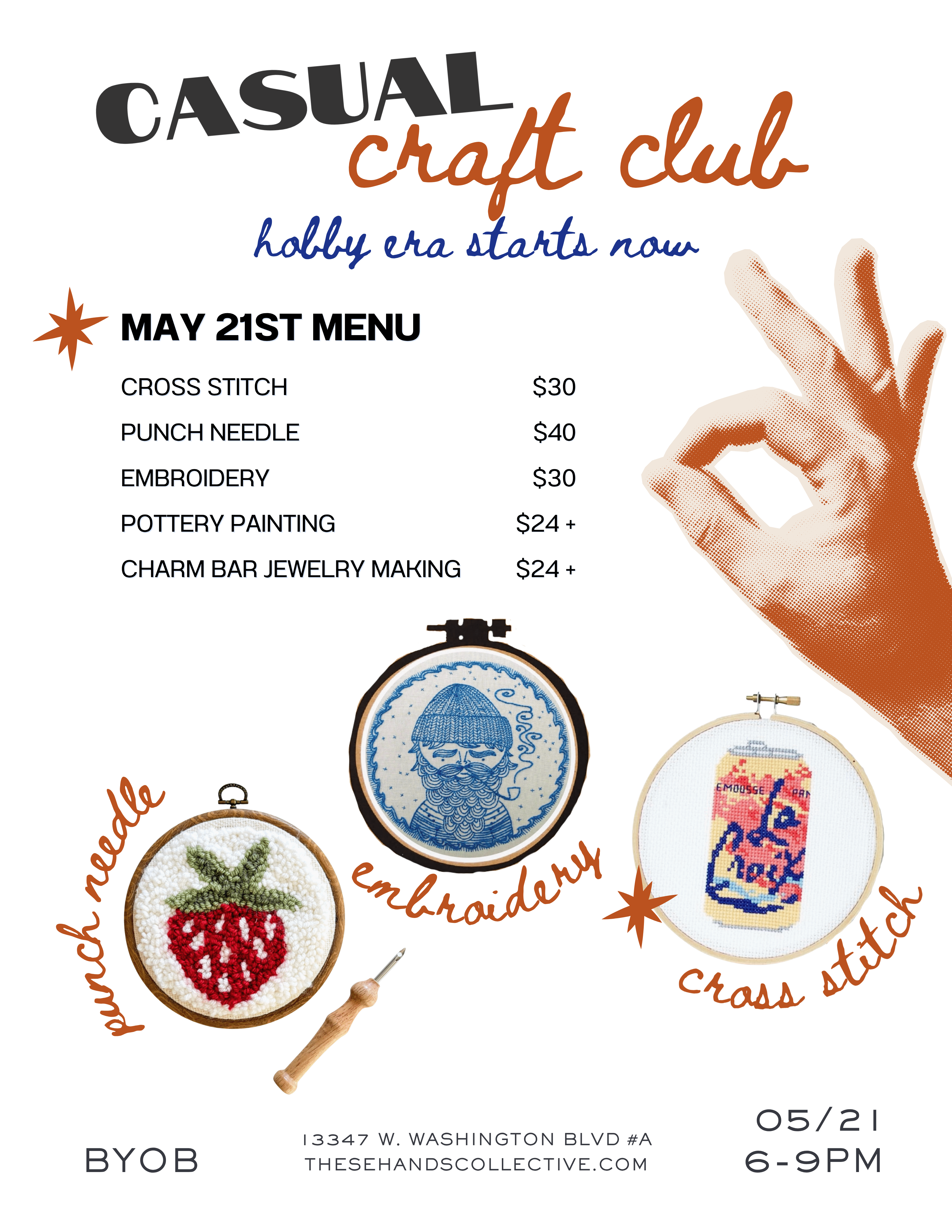 MAY 21st - Casual Craft Club: Craft Your Own Adventure - These Hands Makers Collective