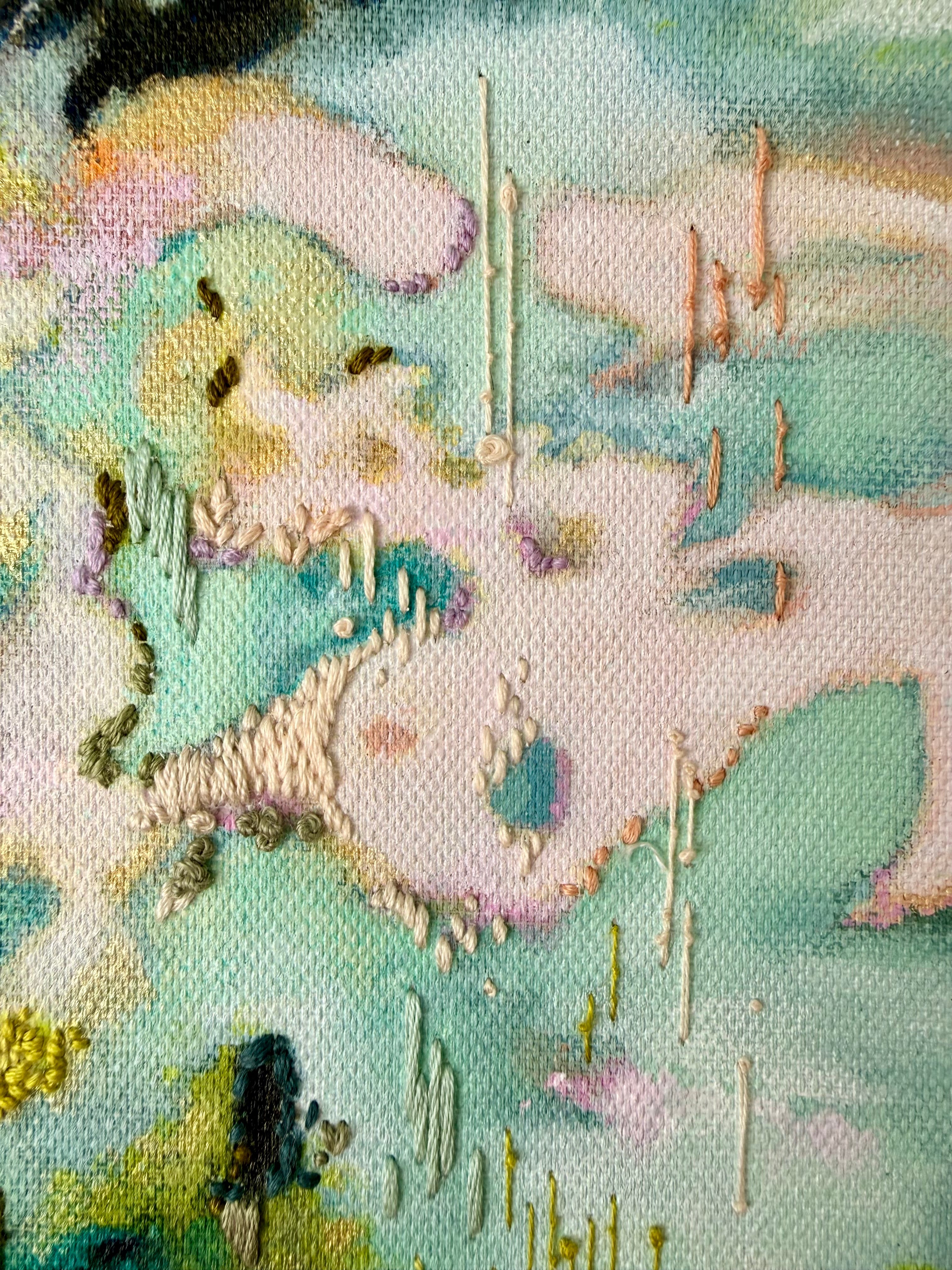 May 30th - Paint & Stitch on Raw Canvas with Mirina Moloney - These Hands Makers Collective
