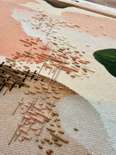 Load image into Gallery viewer, May 30th - Paint &amp; Stitch on Raw Canvas with Mirina Moloney - These Hands Makers Collective