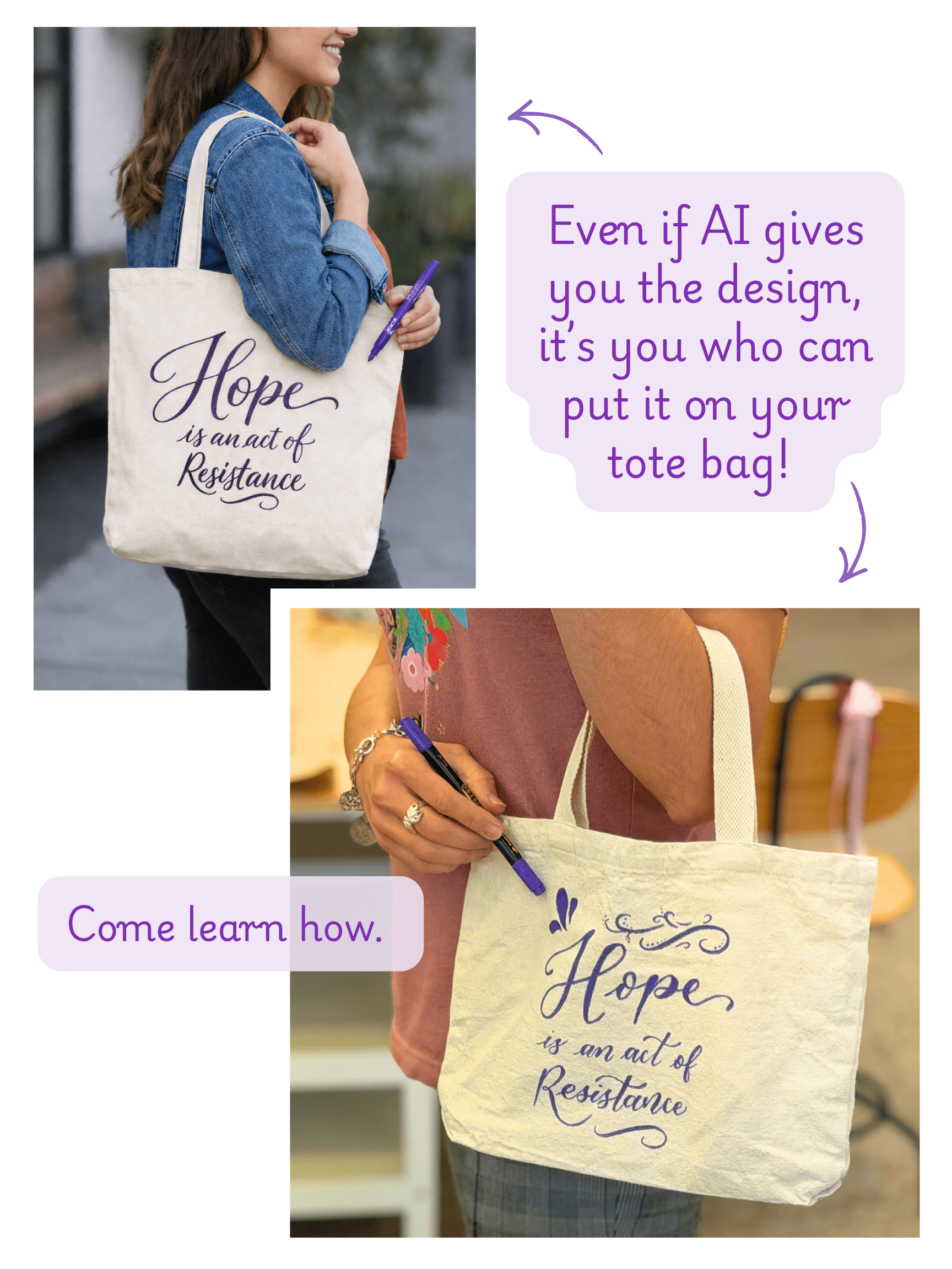 May 9 - Calligraphy Club: Fabric Edition - These Hands Makers Collective