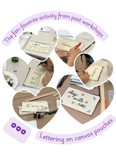 Load image into Gallery viewer, May 9 - Calligraphy Club: Fabric Edition - These Hands Makers Collective