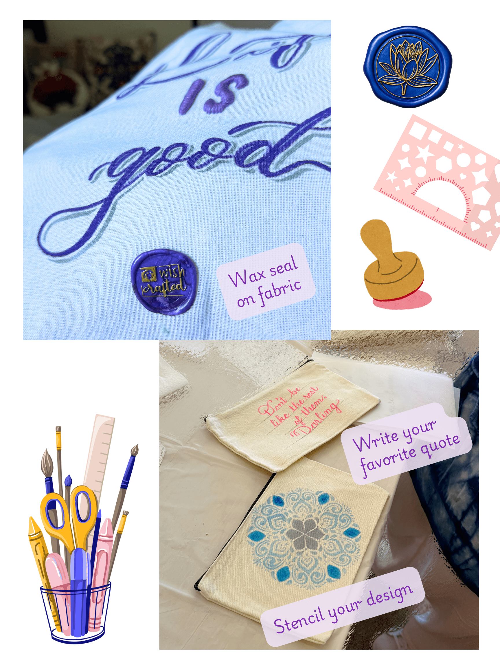 May 9 - Calligraphy Club: Fabric Edition - These Hands Makers Collective