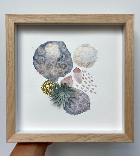 Mixed Media Original Framed Art by Mirina Moloney - These Hands Makers Collective