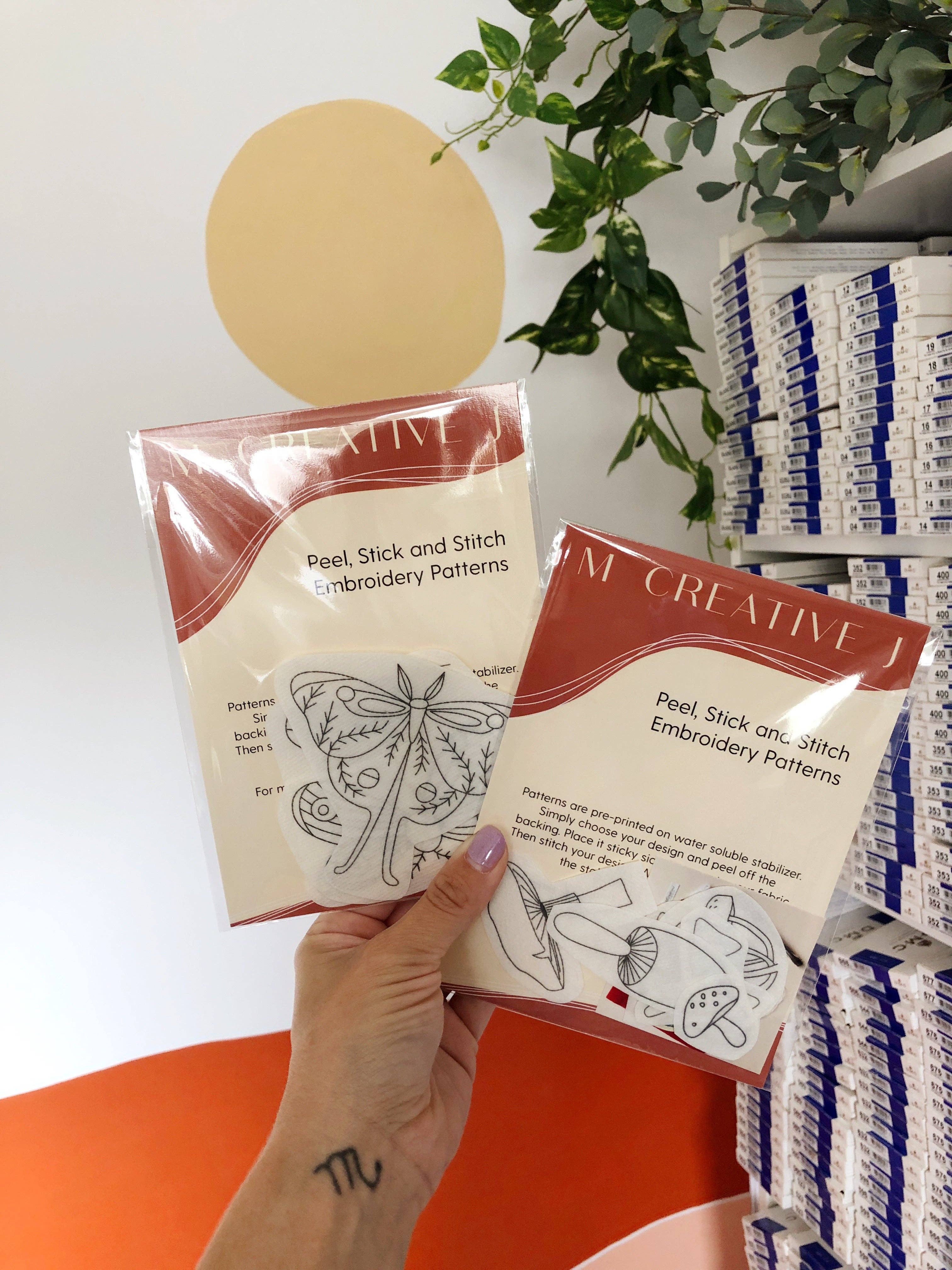 Mountains - Peel Stick and Stitch Hand Embroidery Patterns - These Hands Makers Collective