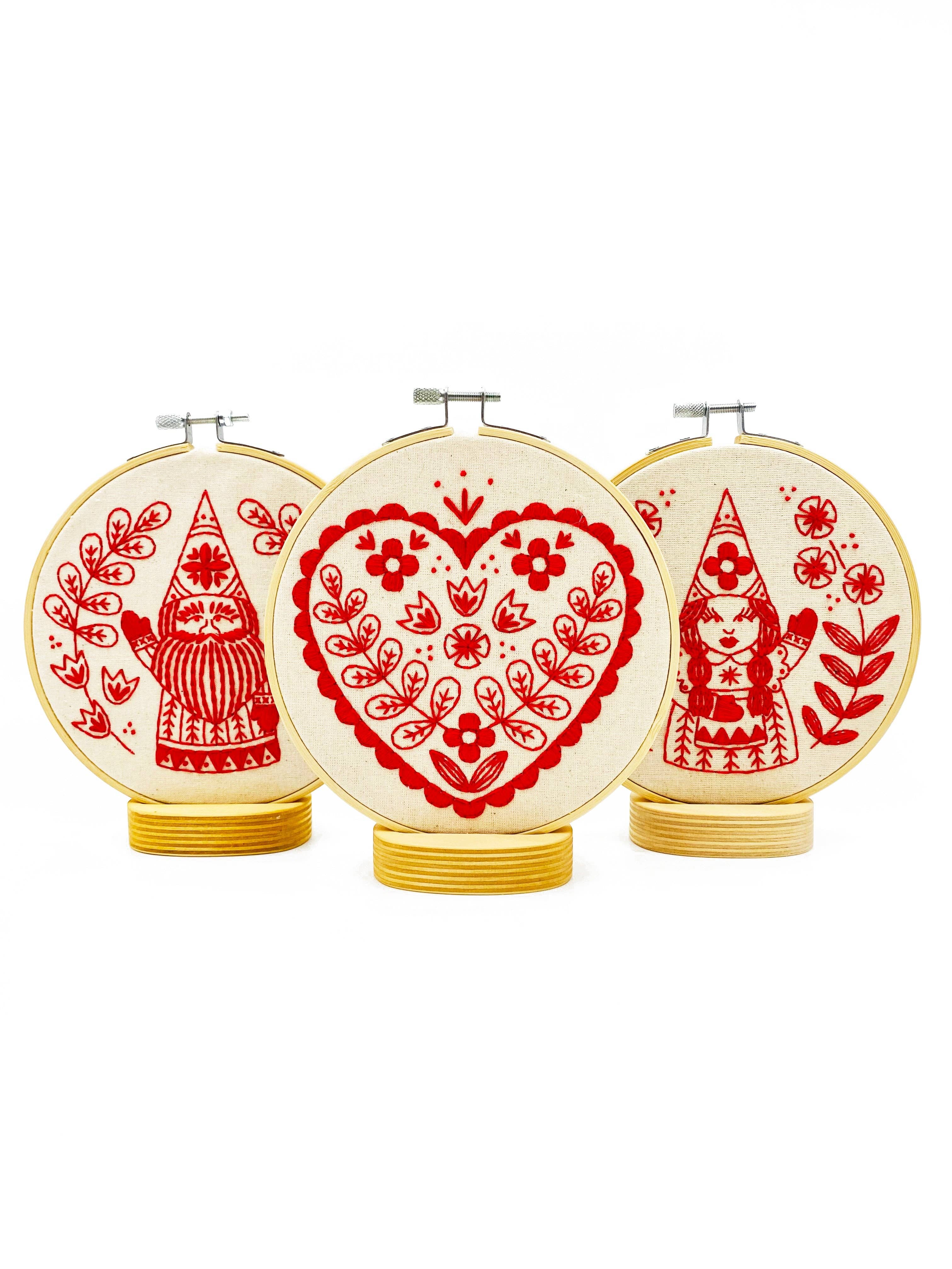 Nordic Heart Complete Embroidery Kit - These Hands Makers Collective