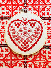 Load image into Gallery viewer, Nordic Heart Complete Embroidery Kit - These Hands Makers Collective