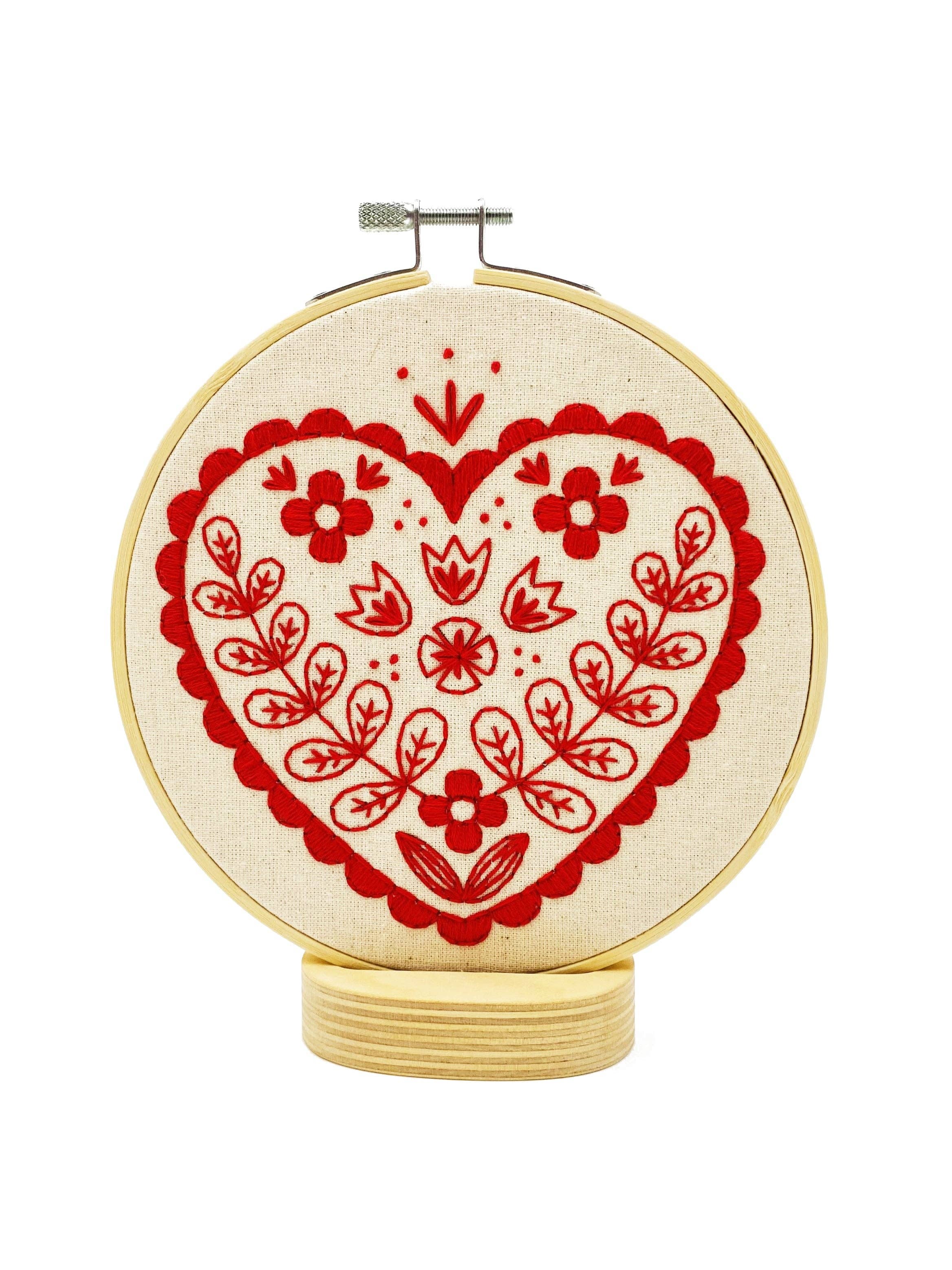Nordic Heart Complete Embroidery Kit - These Hands Makers Collective