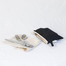 Load image into Gallery viewer, Organic Cotton Zipper Pouch - Simple Ecology: Natural - These Hands Makers Collective