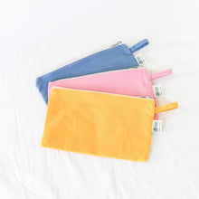 Load image into Gallery viewer, Organic Cotton Zipper Pouch - Simple Ecology: Natural - These Hands Makers Collective