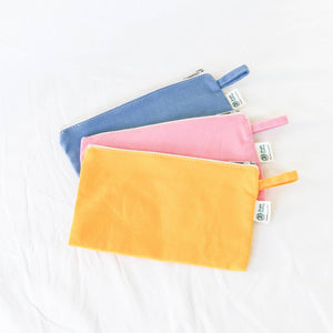 Organic Cotton Zipper Pouch - Simple Ecology: Natural - These Hands Makers Collective