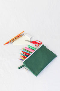 Organic Cotton Zipper Pouch - Simple Ecology: Natural - These Hands Makers Collective