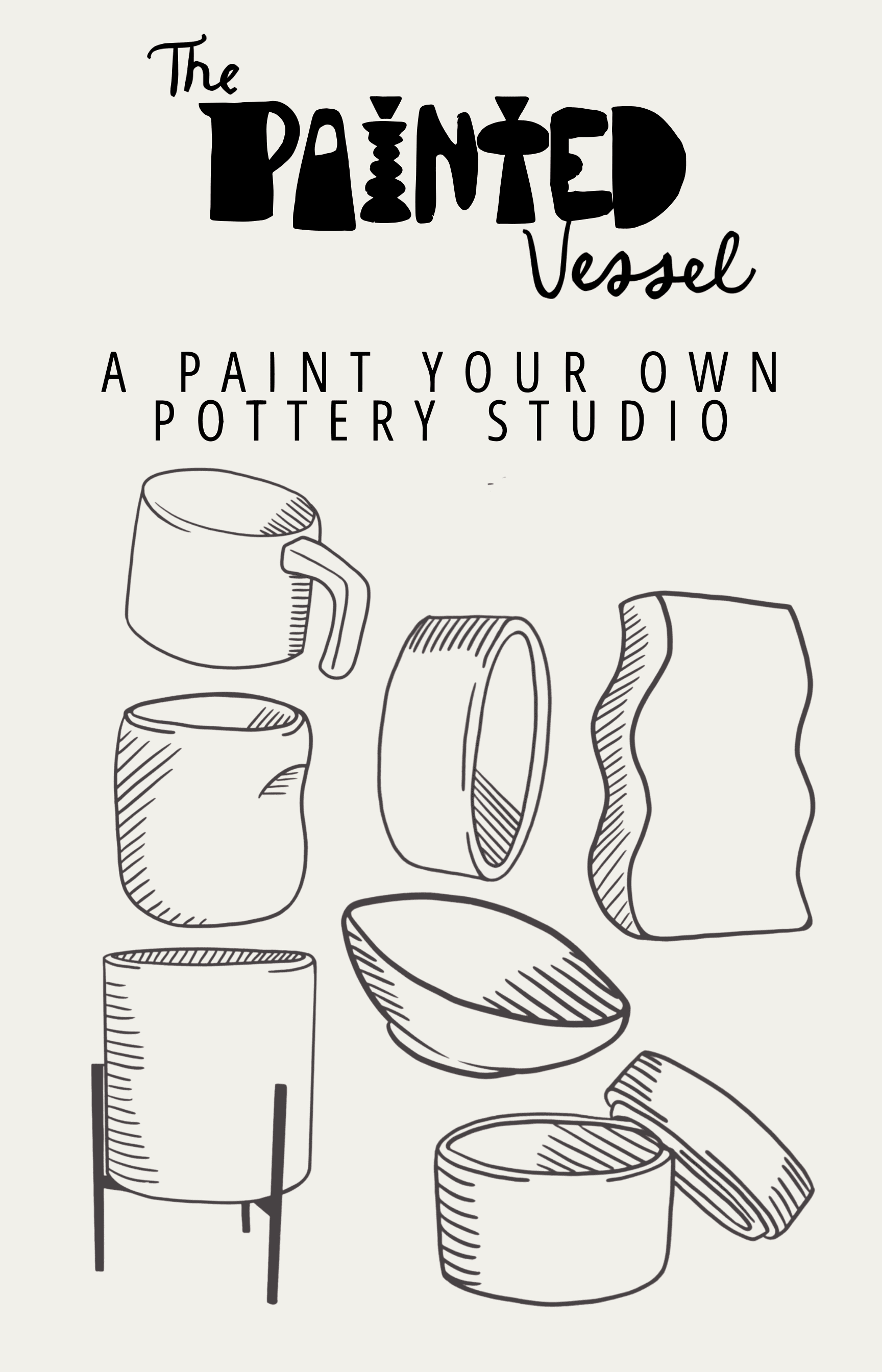 Paint your own Pottery Session by The Painted Vessel - These Hands Makers Collective