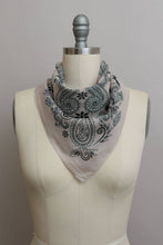 Load image into Gallery viewer, Paisley Floral Patterned Bandana: Sage - These Hands Makers Collective