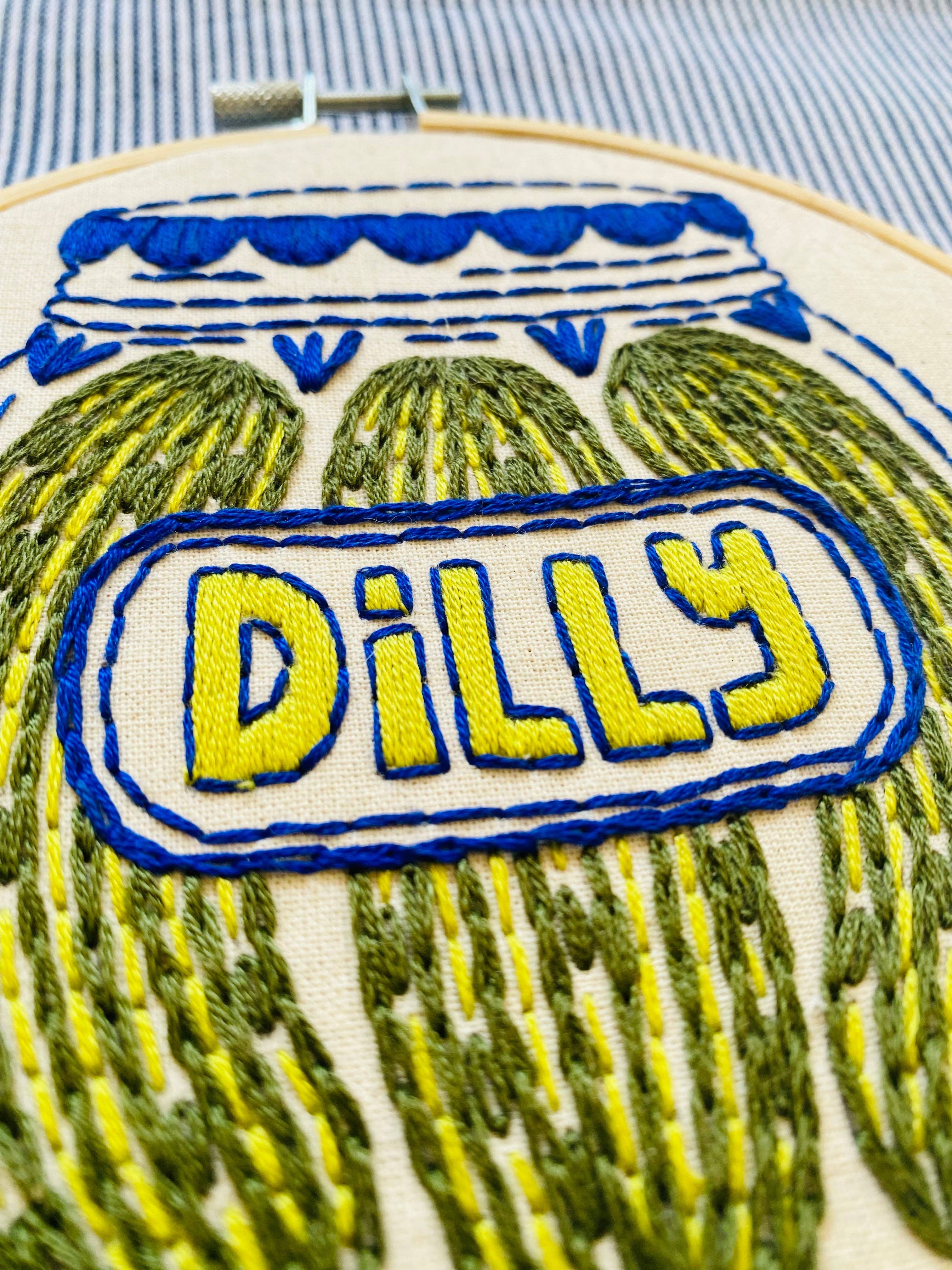 Pickles Complete Embroidery Kit - These Hands Makers Collective