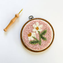 Load image into Gallery viewer, Pink Daisy Punch Needle Kit: Beginner Kit - These Hands Makers Collective