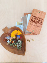 Load image into Gallery viewer, Pocket Flower Press Customized With Logo Or Design | 3"x5": Cherry/Brass - These Hands Makers Collective