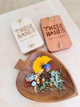Load image into Gallery viewer, Pocket Flower Press Customized With Logo Or Design | 3"x5": Cherry/Brass - These Hands Makers Collective