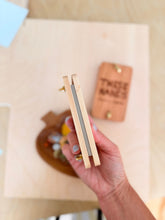 Load image into Gallery viewer, Pocket Flower Press Customized With Logo Or Design | 3"x5": Cherry/Brass - These Hands Makers Collective