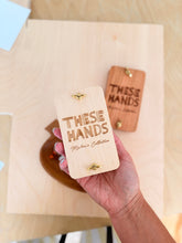 Load image into Gallery viewer, Pocket Flower Press Customized With Logo Or Design | 3"x5": Cherry/Brass - These Hands Makers Collective