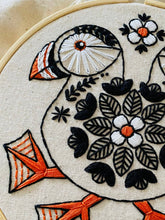 Load image into Gallery viewer, Puffin Complete Embroidery Kit - These Hands Makers Collective