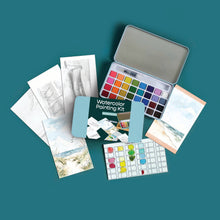 Load image into Gallery viewer, Seaside Studies watercolor painting kit - These Hands Makers Collective