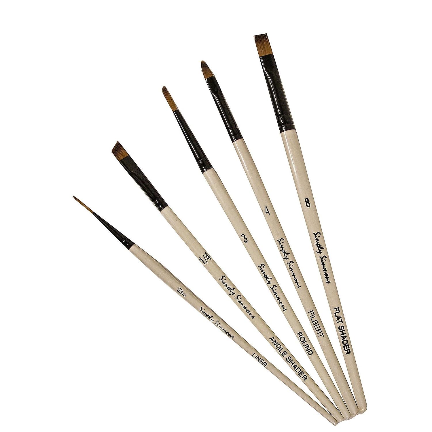 Simply Simmons Watercolor Brush Set (Mixed, Go To 5 - Piece Set) - These Hands Makers Collective