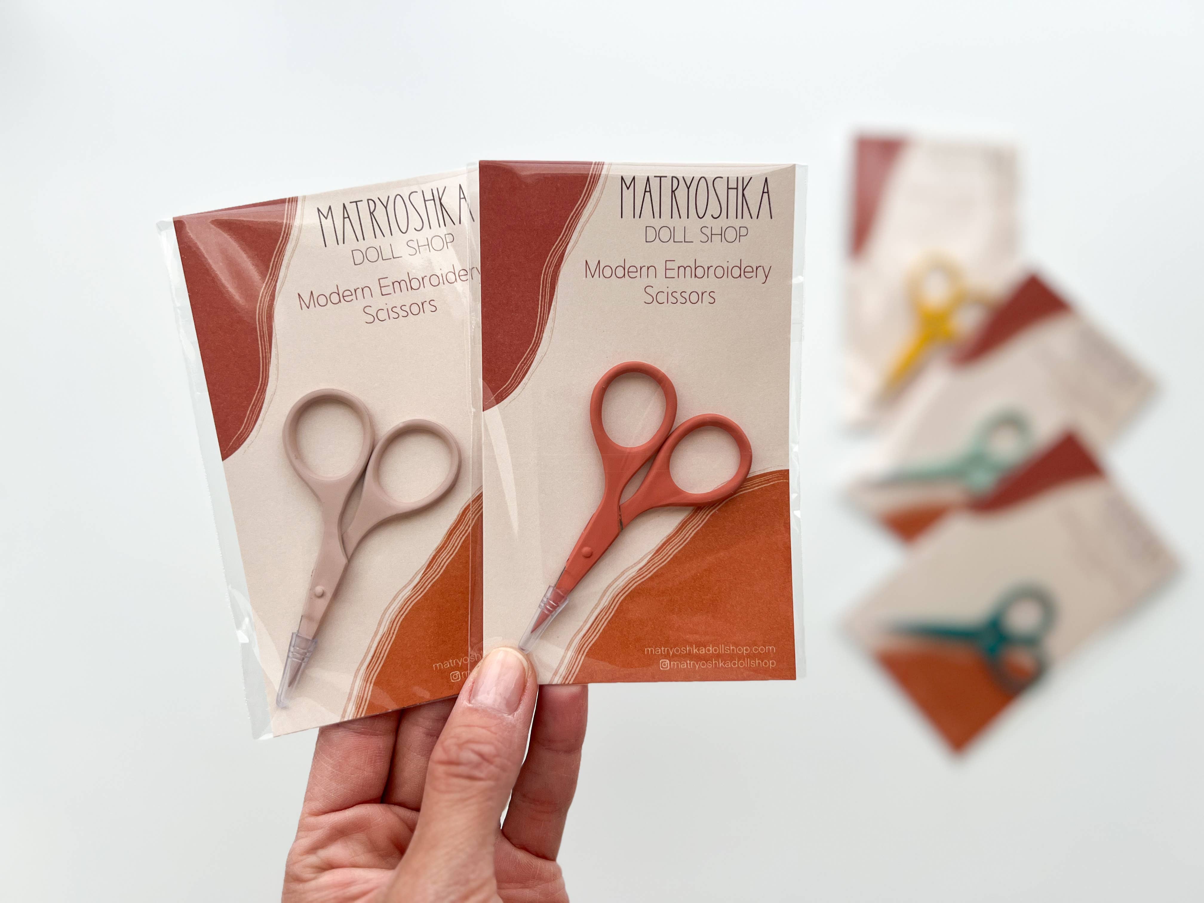Small needlecraft scissors, tiny embroidery scissors: Rosewood - These Hands Makers Collective