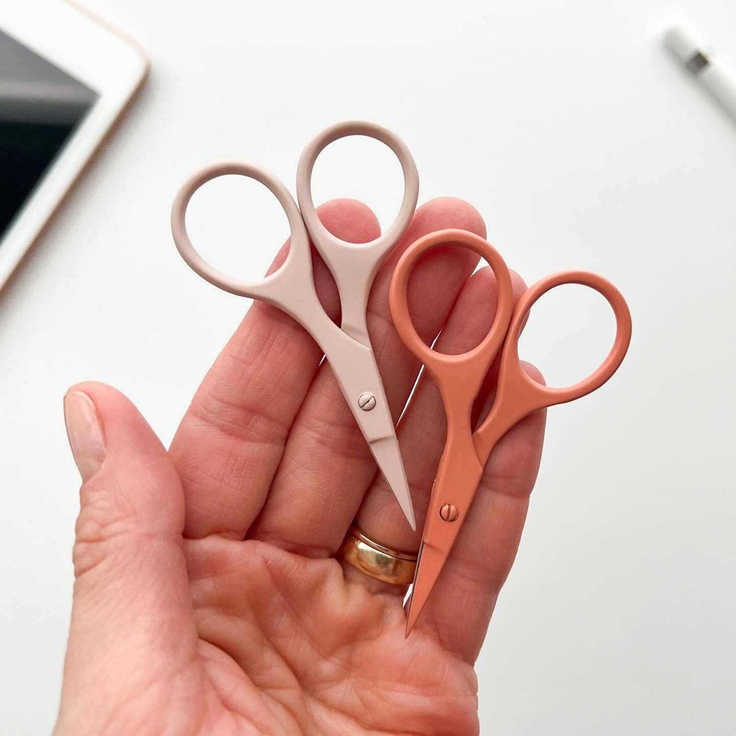 Small needlecraft scissors, tiny embroidery scissors: Rosewood - These Hands Makers Collective